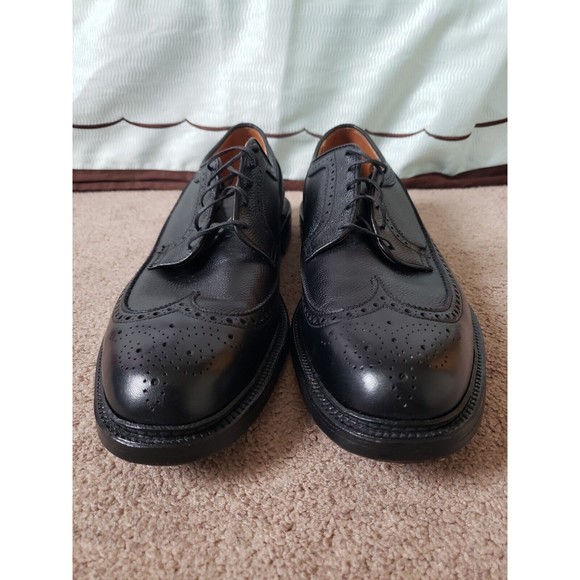 Vintage ALDEN Mens Size 13 Handmade In The USA Black Wing Shoes AAAA/AA - Picture 5 of 16